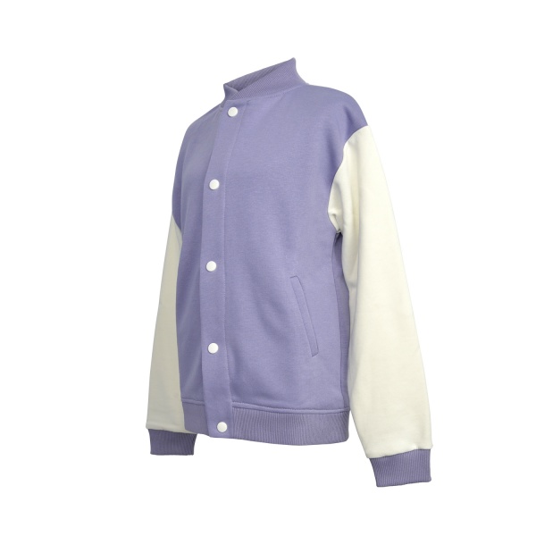 Бомбер детские WP Merchandise Бомбер / Бомбер р.116 светло-сиреневый/белый FWPBOMBER23PR0116 