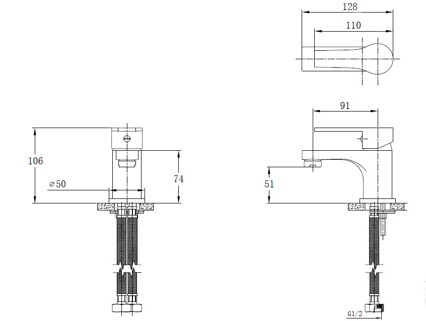 Змішувач для умивальника Mixxen MOZART MXYA0700