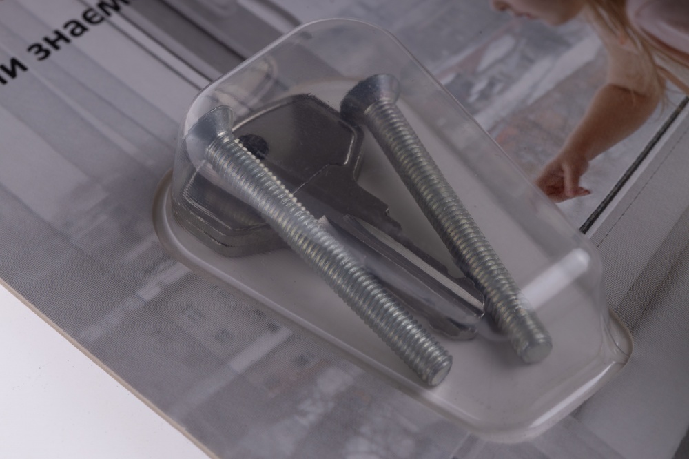 Ручка кнопка-ключ Kronos біла Ral 9016 WH 018/37