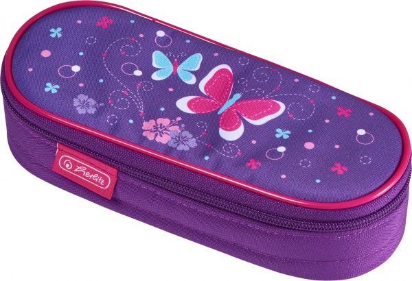 Пенал Case Flap Butterfly 50021161 Herlitz фиолетовый