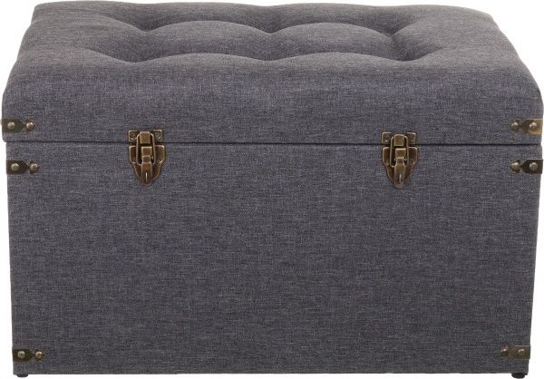 Скриня-пуф Джемісон 61x38x38 см темно-сірий 