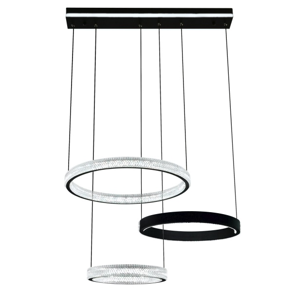 Люстра светодиодная Victoria Lighting с пультом д/у 110 Вт черный Apollo/SP3 black 