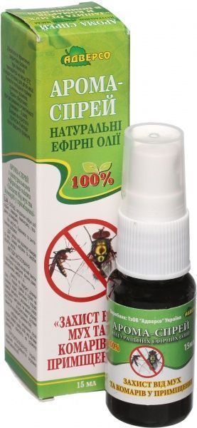 Аромаспрей Адверсо Захист від мух та комарів у приміщенні 15 мл 