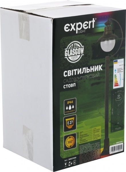 Ліхтарний стовп Expert Glasgow E27 60 Вт IP44 
