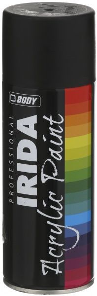 Автоэмаль акриловая Irida Body 400 мл Черная матовая