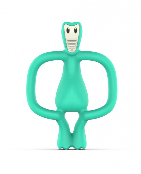 Прорезыватель Matchstick Monkey Крокодил зеленый 11 см (MM-C-001)