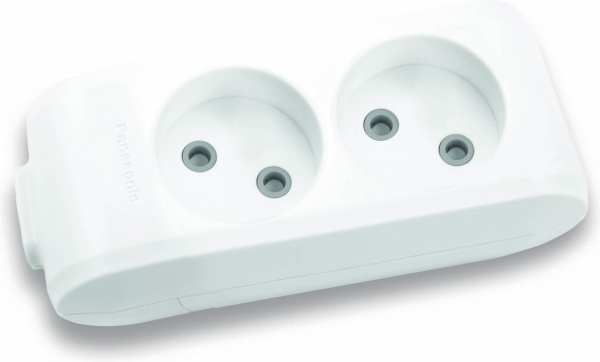 Колодка Panasonic Колодка Panasonic X-tendia 2 гн., с защит. шторк., серая 2 гн. серый 480900037 