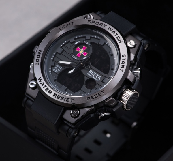 Часы тактические Tattoo ( с гербом ЗСУ) BESTA black (NULL)