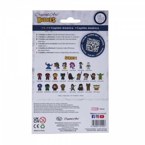 Мозаїка Crystal Art Капітан Америка CAFGR-MCU005