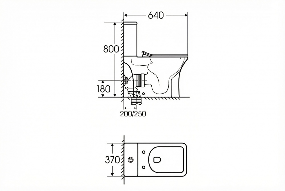 Унітаз-компакт Mixxen Respiro Tornado MXJI0830-Q