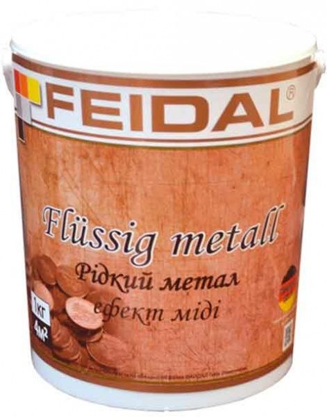 Декоративная краска Feidal Flussig metall медь 1кг