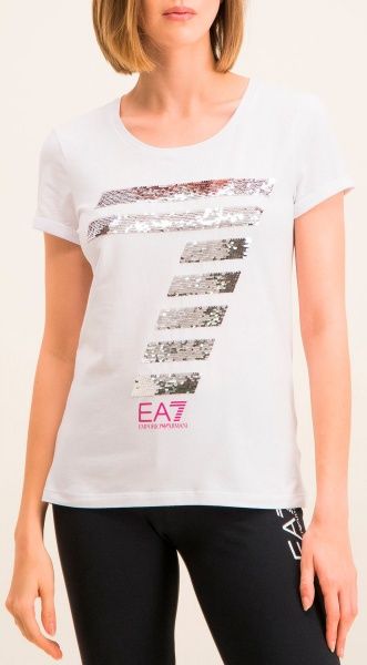 Футболка EA7 T-short 3HTT41-TJ12Z-1100 L білий