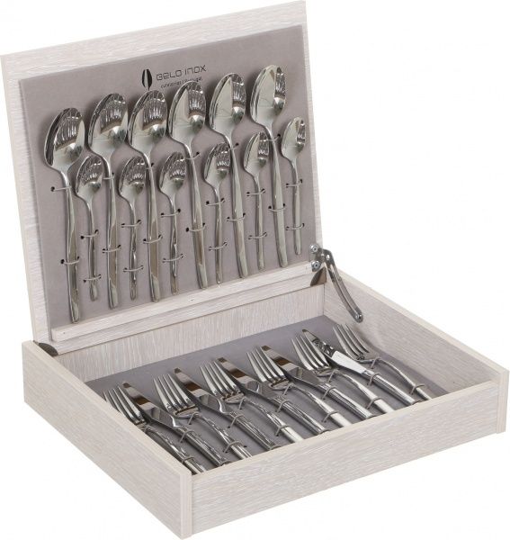 Набор столовых приборов BALI на 6 персон в деревянной коробке