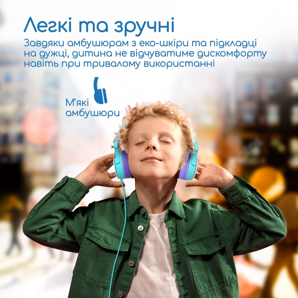 Навушники Promate Jewel blue (jewel.aqua) 