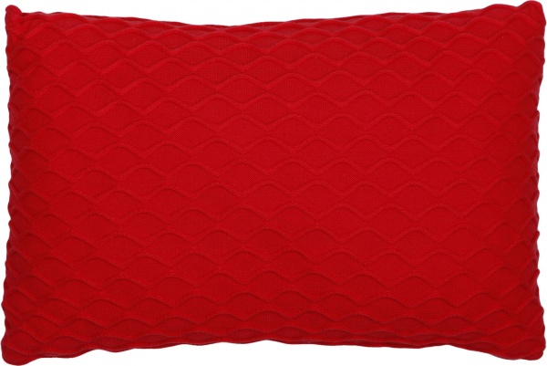 Подушка Волна 30x45 см морковно-красный 