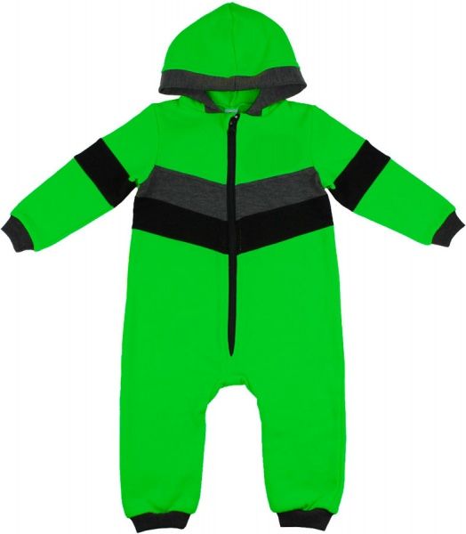 Комбинезон для мальчиков Danaya зеленый с серым р.80 ЗО20-09 