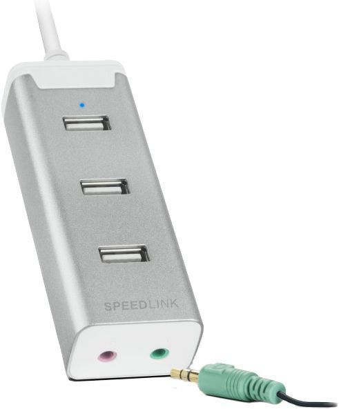 Концентратор Speedlink Barras Supreme 3хUSB 2.0 Silver