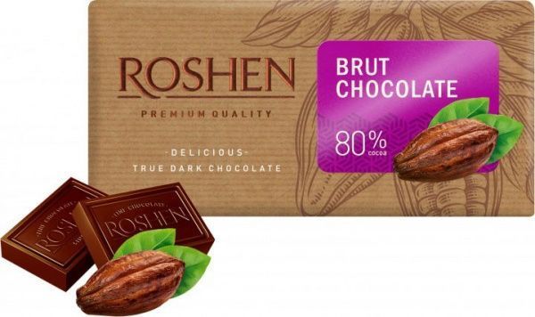 Шоколад Roshen Brut 80% 90 г