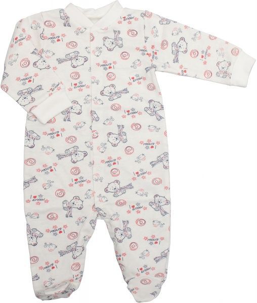 Боди Фламинго ясельный р.68 молочный 647-310 