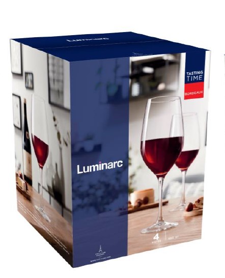 Набор бокалов для вина Время дегустации Бордо P6815 580 мл 4 шт. Luminarc 