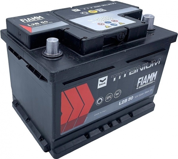 Аккумулятор автомобильный Fiamm 50Ah 480A 12V «+» справа (7905176)