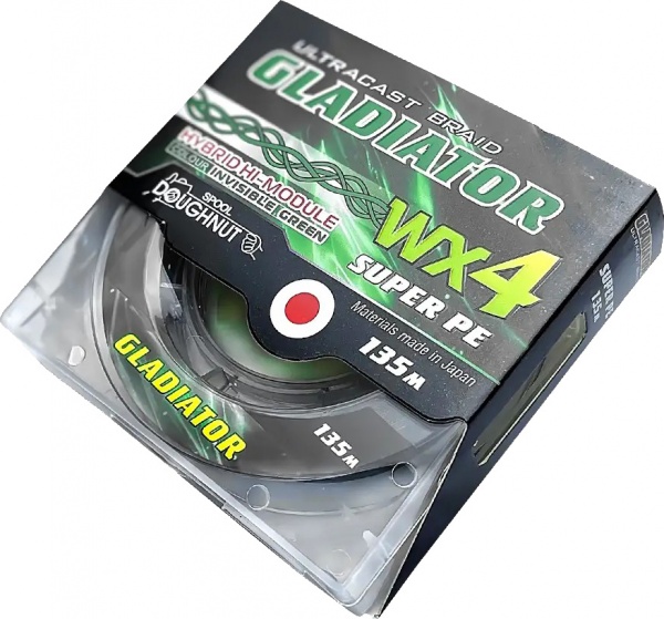 Шнур Gladiator зелений 4-х жильний 135м 0,25мм GLGR135-022
