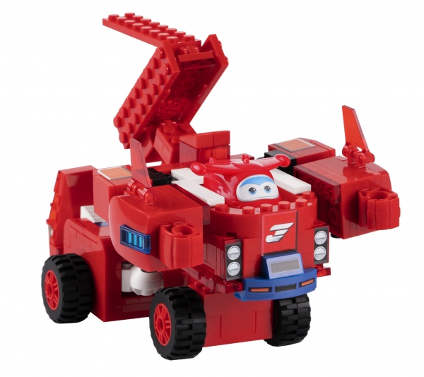 Фигурка-конструктор Super Wings Small Blocks 2-in-1 Buildable Transforming Vehicle Jett Джетт EU385005 