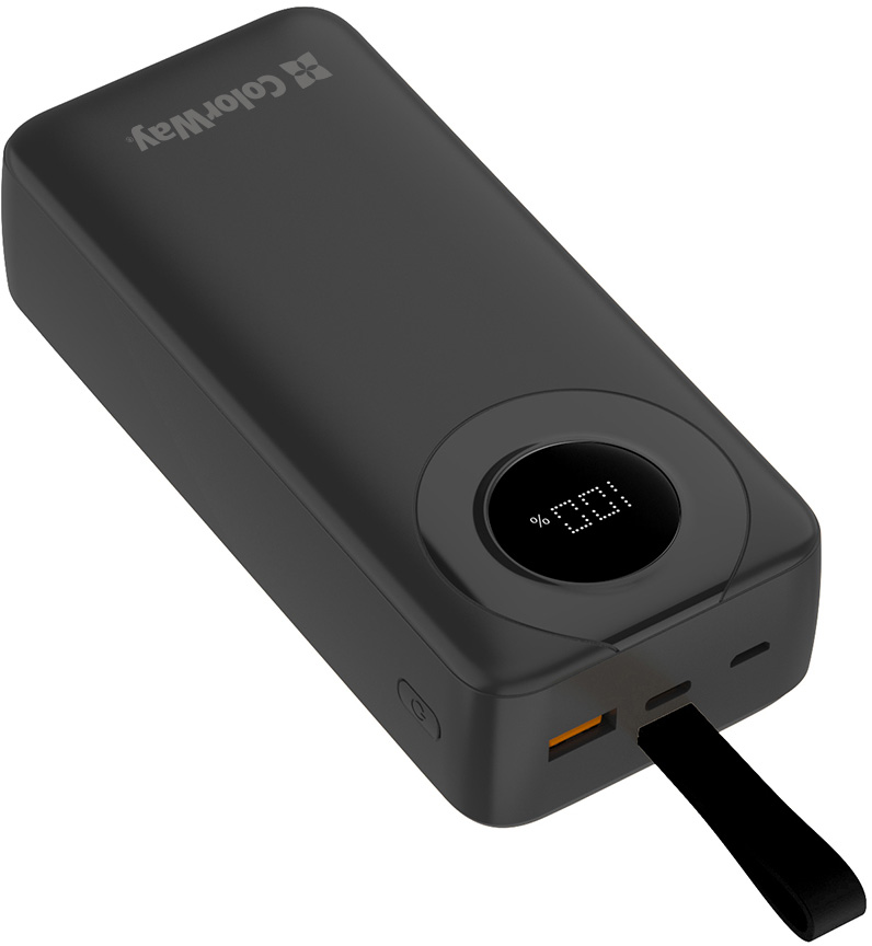 Повербанк ColorWay EnergyPlus 30000 mAh black (CW-PB300LPB4BK-PDD)