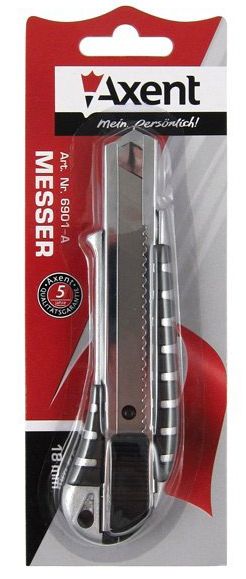 Нож канцелярский Axent 18 мм 6901-А 
