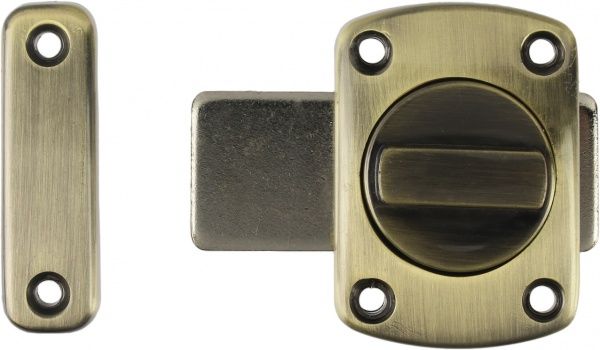 Засувка накладна 388 Bruno 35816 антична латунь 40 мм