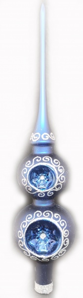 Верхівка для ялинки 7297 d70 мм синій 