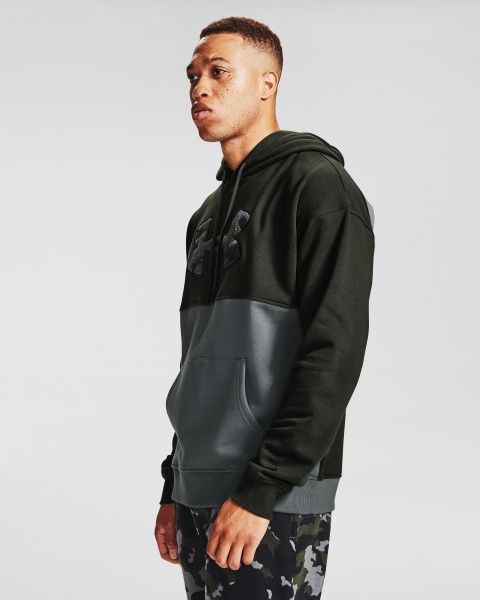 Джемпер Under Armour UA Rival Flc Colorblock HD 1357098-310 р. M зелений