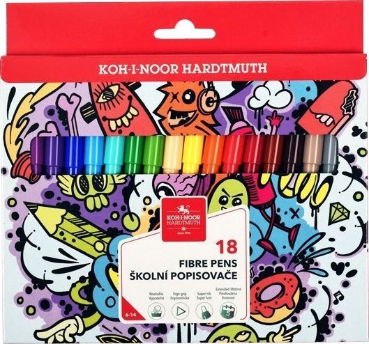 Набор фломастеров Teenage 18 шт 771002/18 Koh-i-Noor