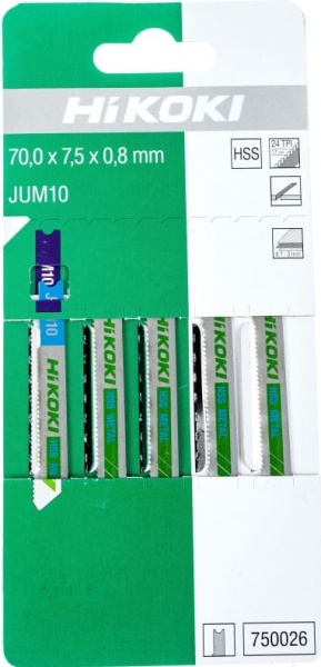 Набір пилок для електролобзика Hitachi JUW10 5 шт. 750026