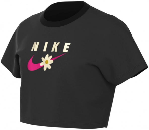 Футболка Nike G NSW TEE ENERGY BOXY FRILLY DO1351-010 р.S черный