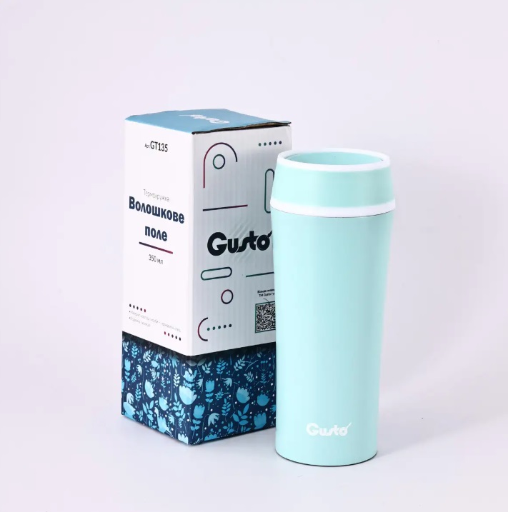 Термокружка Gusto Термочашка Gusto Васильковое поле 350 мл
