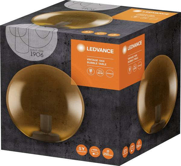 Настільна лампа декоративна Ledvance Vintage Edition 1906 Bubble 1x60 Вт E27 помаранчевий 