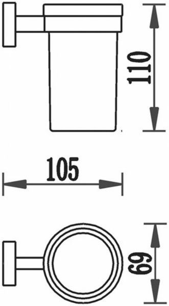 Стакан Aqua Rodos Terra 4784