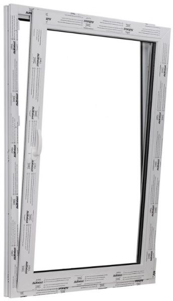 Окно поворотно-откидное ALMplast 4K 800x1200 мм правое 