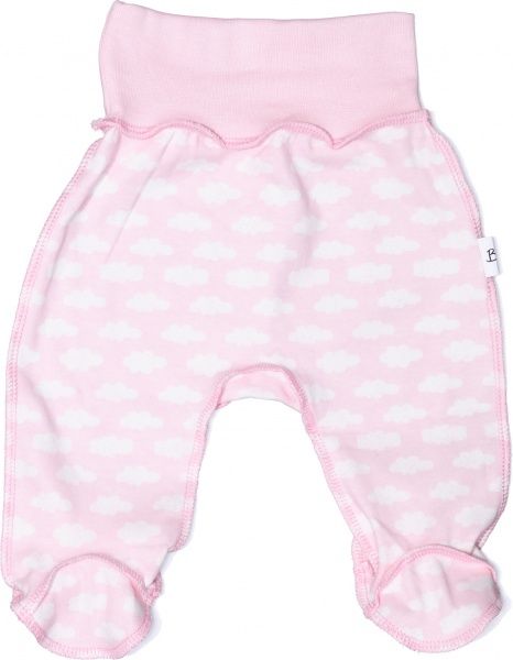 Ползунки Bambinelli тучки р.62 розовый с белым 