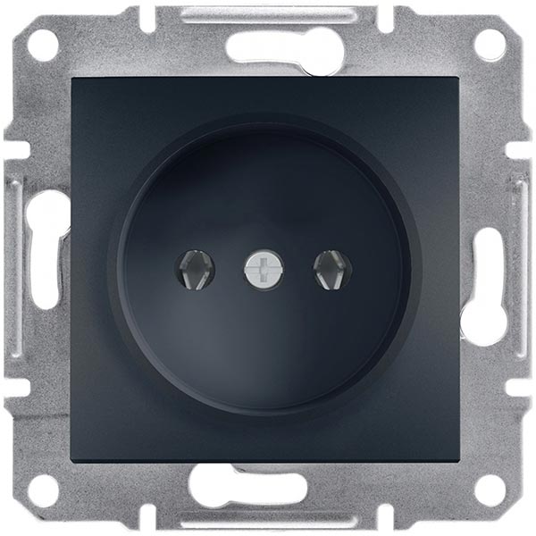 Розетка Asfora EPH3000171 антрацит
