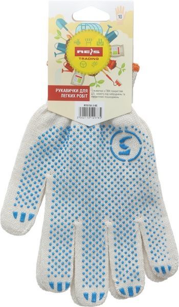 Рукавички Reis з покриттям ПВХ крапка XL (10) RT0158-3-BC