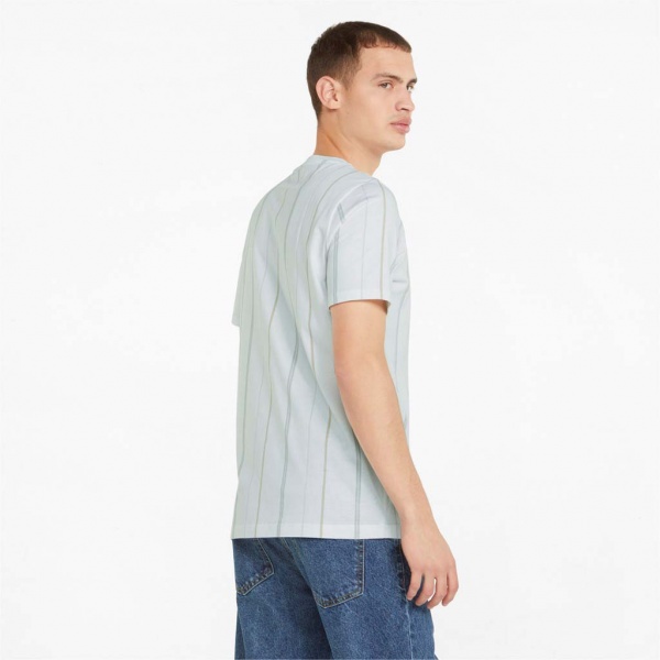 Футболка Puma MODERN BASICS STRIPE TEE 84740802 р.S білий