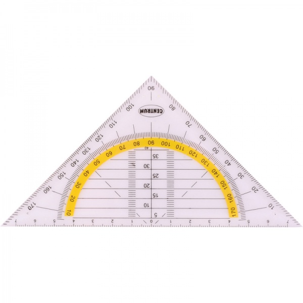 Трикутник-транспортир 15,5 см 81831 Centrum