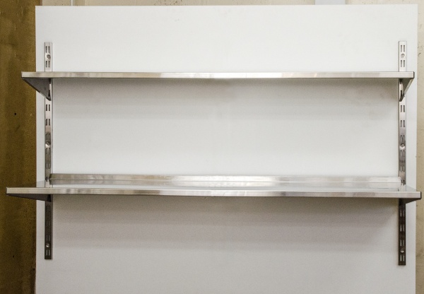 Полиця збірна на 2 рівні Tehma 1200x300х500 мм нержавіюча сталь