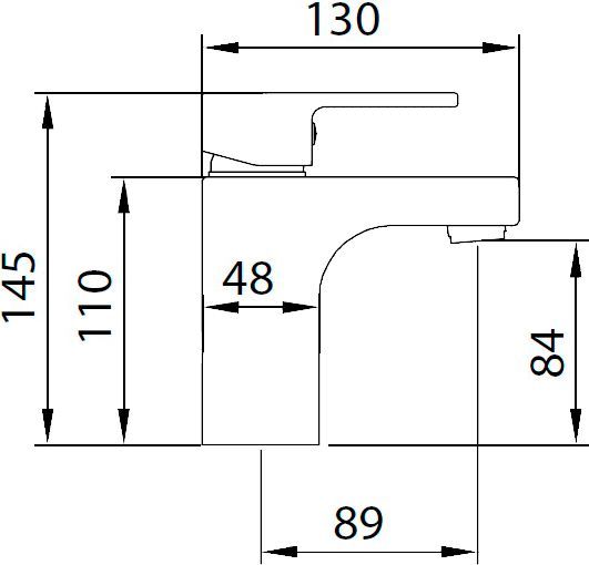 Смеситель для умывальника Koller Pool Neon Round Arc RA 0200