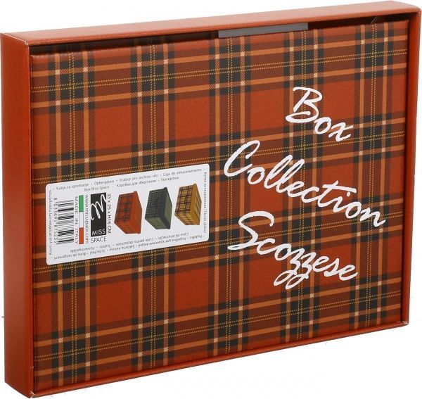 Ящик картонний Miss Space Клітинка 330x250x160 мм червоний