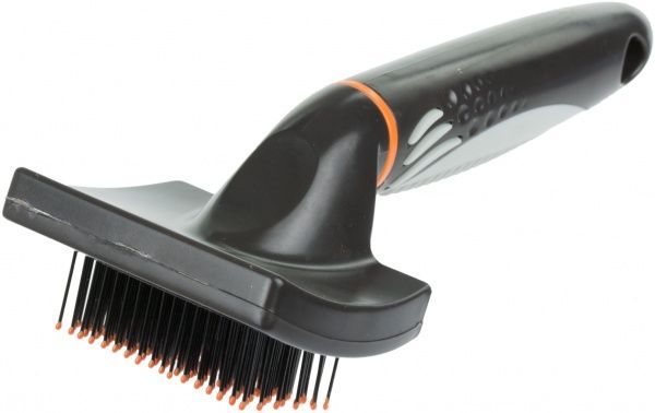 Щетка-пуходерка TRIXIE с пластиковой ручкой и шариками 7х16 см 24141