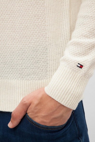 Джемпер Tommy Hilfiger LUXURY STRUCTURED C-NK CF MW0MW03228-118 р. XL белый