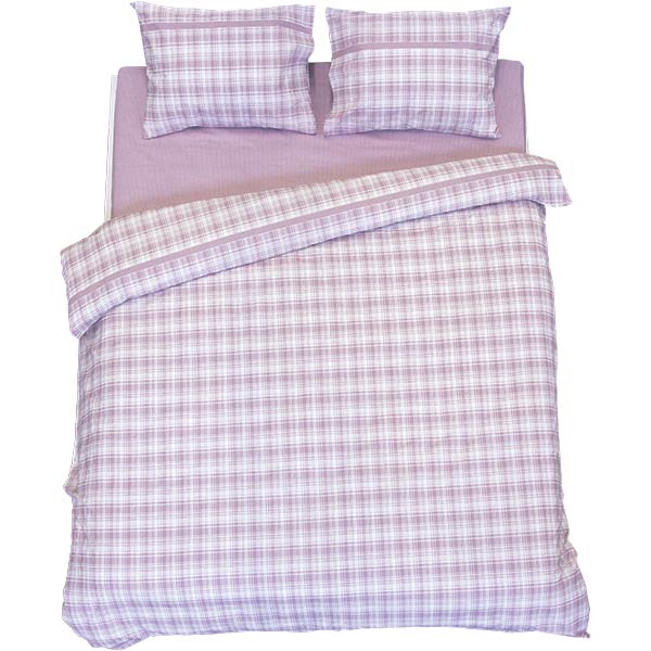 Комплект постельного белья двуспальный La Nuit Basic клетка розовая